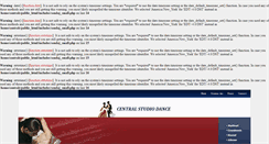 Desktop Screenshot of centralstudiodance.com